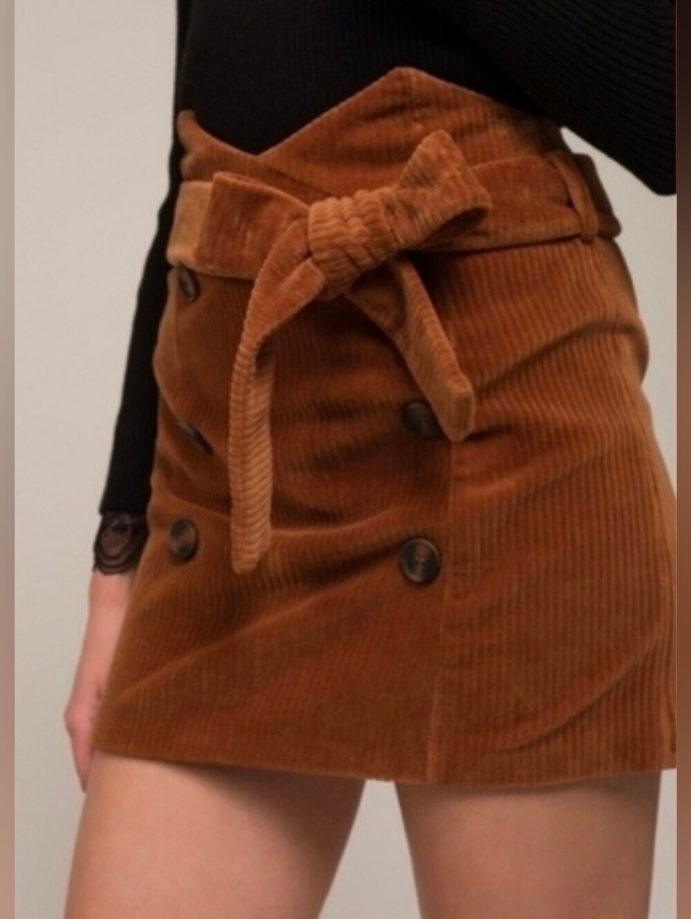 Moon River Skirt Corduroy Light Brown